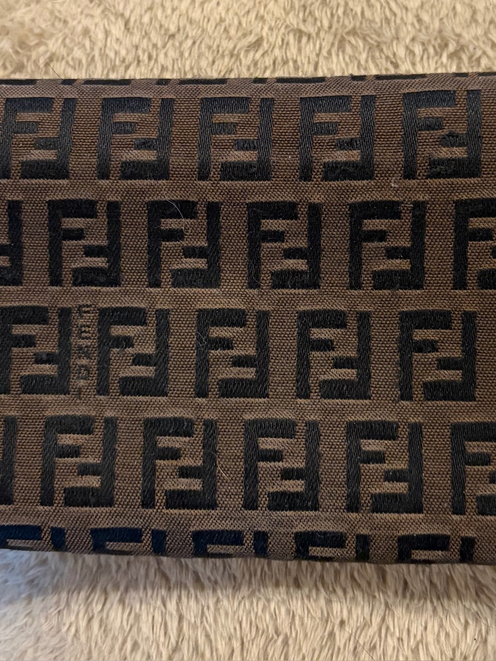 Fendi zucca monogram wallet authenticated